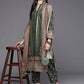 Ahalyaa Women Green Printed Gotta Patti Velvet Kurta with Trousers & With Dupatta | Swadesiicart