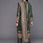 Ahalyaa Women Green Printed Gotta Patti Velvet Kurta with Trousers & With Dupatta | Swadesiicart