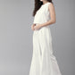 Ahalyaa White Embellished Kurta With Palazzo Set | Swadesiicart