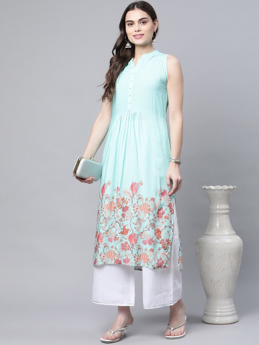 Ahalyaa Women Floral Printed Kurta | Swadesiicart