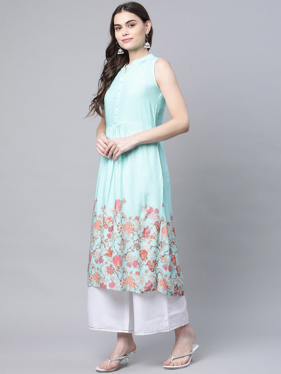 Ahalyaa Women Floral Printed Kurta | Swadesiicart