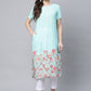 Ahalyaa Women Floral Printed Gotta Patti Kurta | Swadesiicart