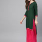 Ahalyaa Green Solid Straight Kurta for women | Swadesiicart