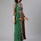 Ahalyaa Viscose Rayon Green Floral Printed Kurta | Swadesiicart