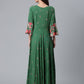 Ahalyaa Viscose Rayon Green Floral Printed Beautiful Kurta | Swadesiicart