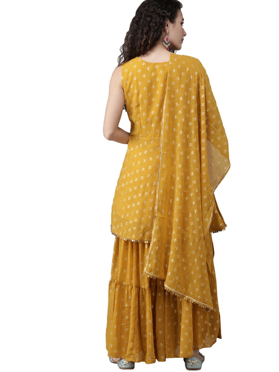 Ahalyaa Mustard Suit Set | Swadesiicart