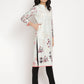 Ahalyaa Women's Light Green Color Digital Print Velvet Kurta | Swadesiicart