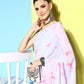 Ahalyaa Poly Chiffon Abstract Printed Saree | Swadesiicart