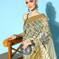 Ahalyaa Floral Chanderi Saree with Solid border | Swadesiicart