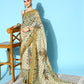 Ahalyaa Floral Chanderi Saree with Solid border | Swadesiicart