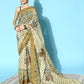 Ahalyaa Floral Chanderi Saree with Solid border | Swadesiicart