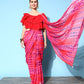 Ahalyaa Geometric Print Chiffon Saree | Swadesiicart