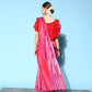 Ahalyaa Geometric Print Chiffon Saree | Swadesiicart