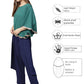 Ahalyaa Indo Western Sea Green Cape With Drape Pant | Swadesiicart