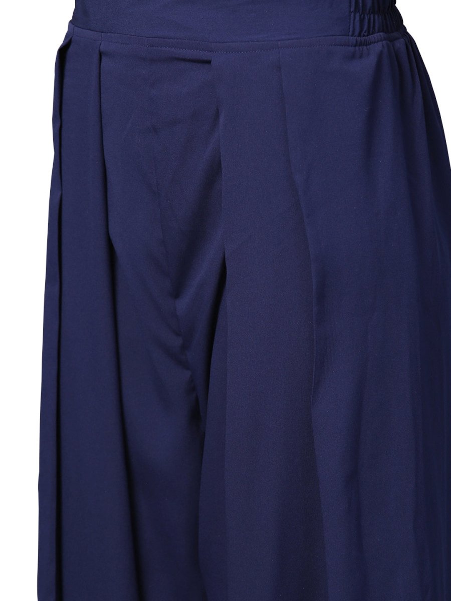 Ahalyaa Indo Western Sea Green Cape With Drape Pant | Swadesiicart