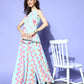 Ahalyaa Printed Top With Palazzos | Swadesiicart
