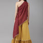 Ahalyaa Women One Shoulder Top with Beautiful Palazzo Set | Swadesiicart