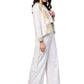 Ahalyaa Off White Straight Cotton Indowestern Set | Swadesiicart
