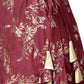 Ahalyaa Indowestern Beige & Maroon Shirt With Skirt Set | Swadesiicart