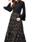 Ahalyaa Indowestern Black Shirt With Skirt Set | Swadesiicart