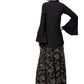 Ahalyaa Indowestern Black Shirt With Skirt Set | Swadesiicart