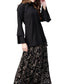 Ahalyaa Indowestern Black Shirt With Skirt Set | Swadesiicart