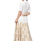 Ahalyaa White Straight Cotton Indowestern Set | Swadesiicart