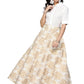 Ahalyaa White Straight Cotton Indowestern Set | Swadesiicart