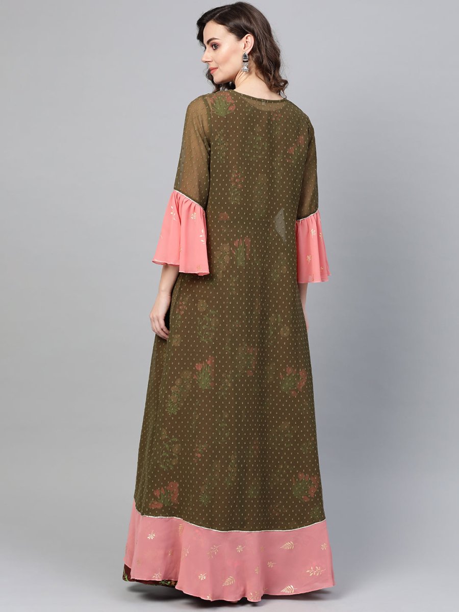 Ahalyaa Women Beautiful Printed Indo Western Set | Swadesiicart