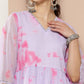 Ahalyaa Lavender & Pink Printed Tunic | Swadesiicart