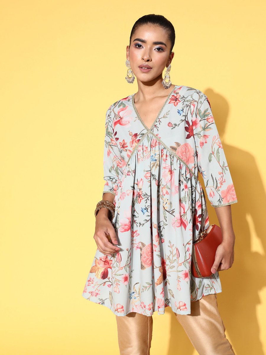 Ahalyaa Women Printed Tunic | Swadesiicart
