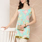 Ahalyaa Floral Print Embellished Tunic | Swadesiicart