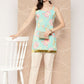 Ahalyaa Floral Print Embellished Tunic | Swadesiicart
