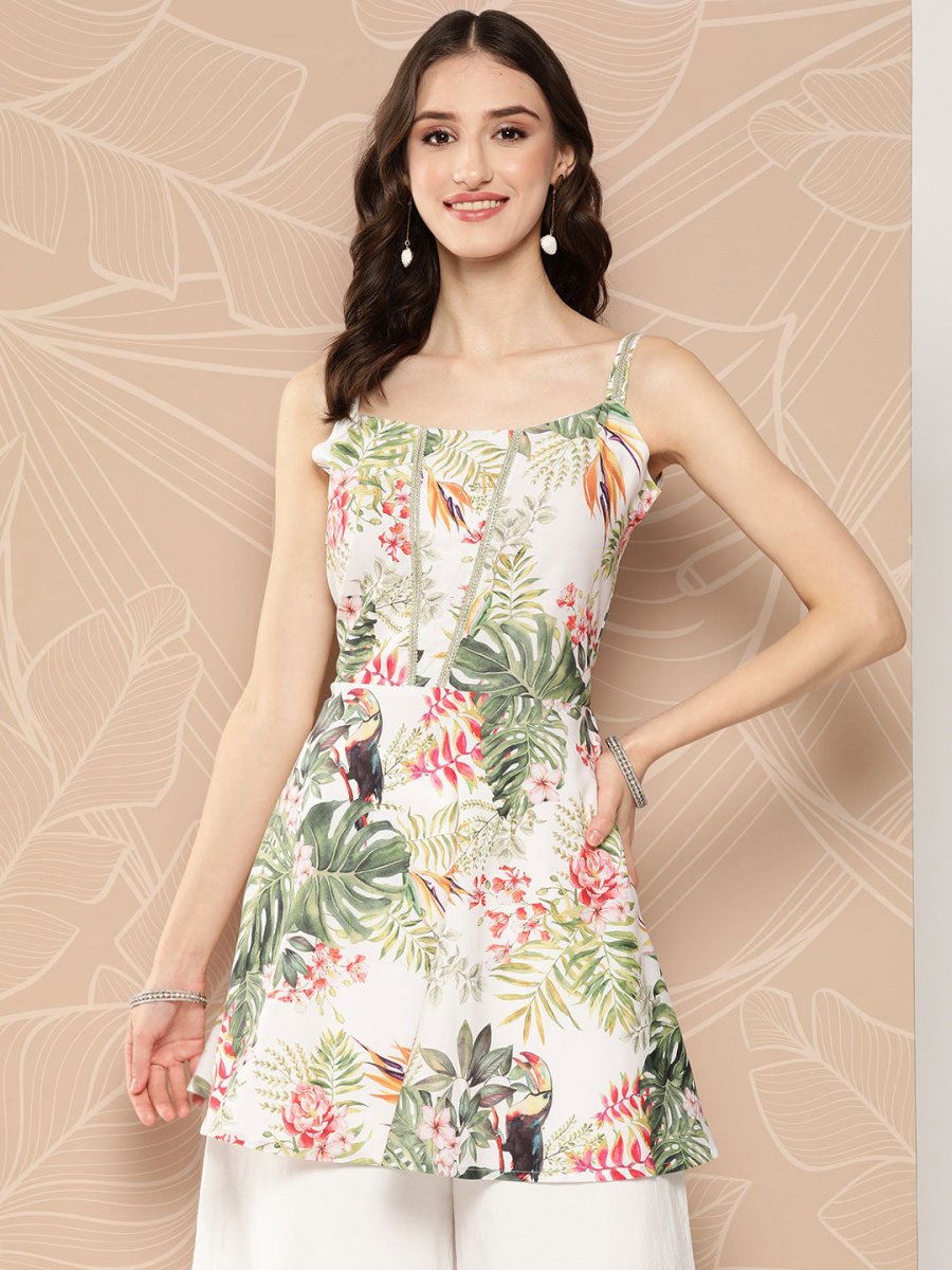 Ahalyaa Tropical Printed Tunic | Swadesiicart