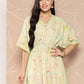 Ahalyaa Gathered Conversational Printed Tunic | Swadesiicart