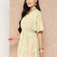 Ahalyaa Gathered Conversational Printed Tunic | Swadesiicart