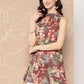Ahalyaa Halter Neck Printed Tunic | Swadesiicart