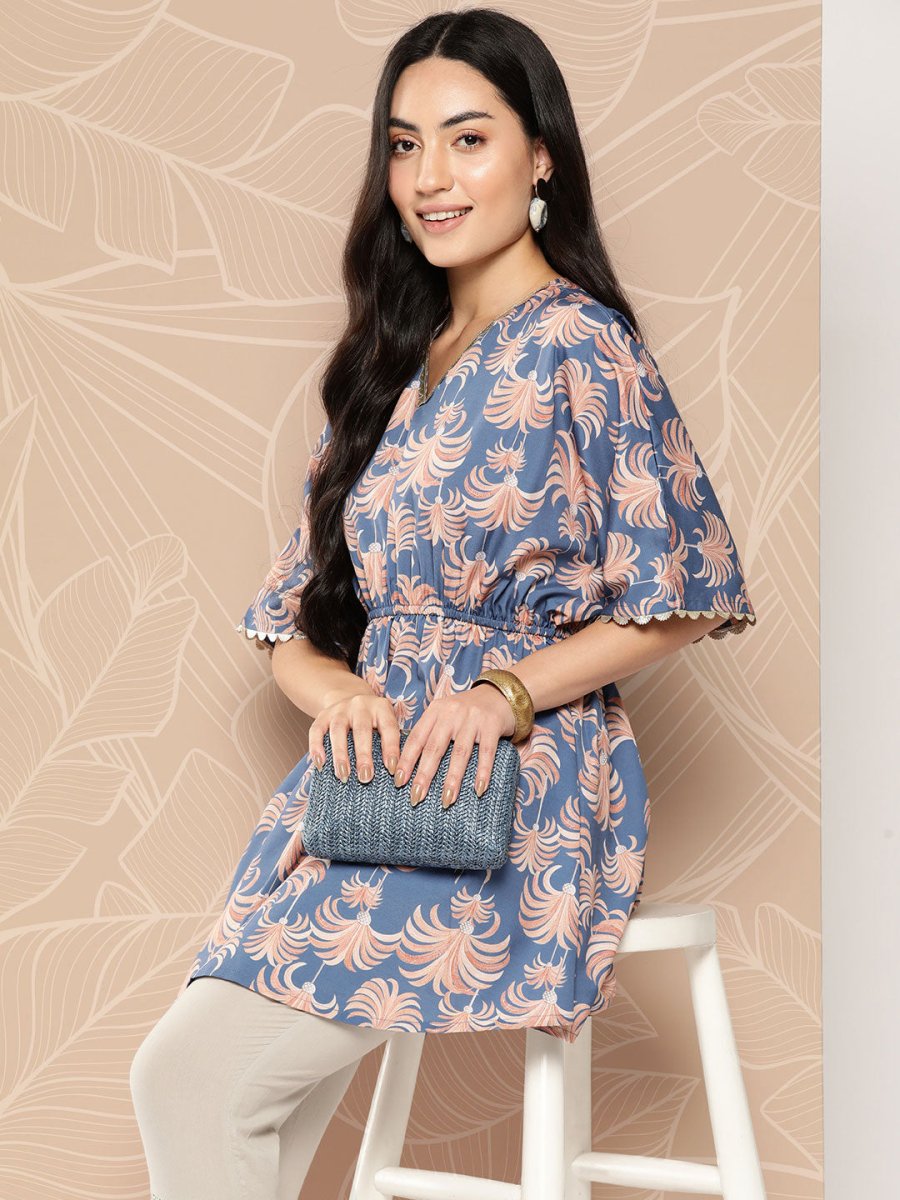 Ahalyaa Tropical Printed Tunic | Swadesiicart