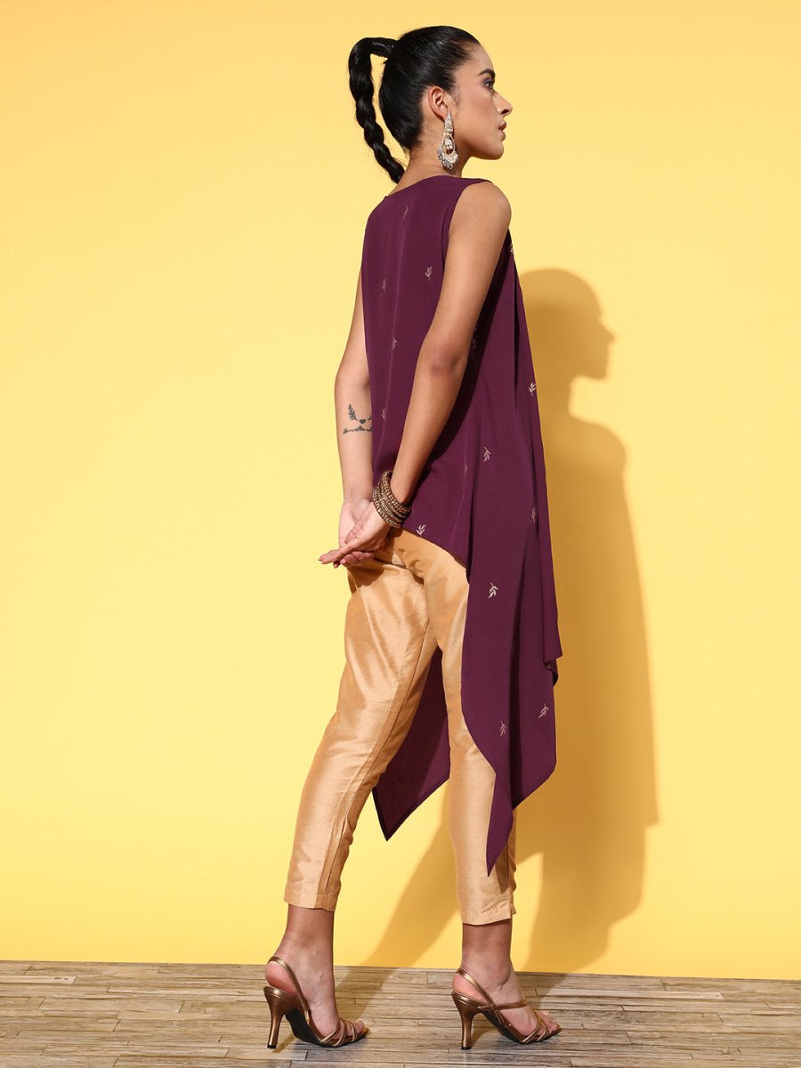 Ahalyaa Women Boat Neck Printed Tunic | Swadesiicart