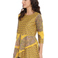 Ahalyaa Mustard Printed Layerd Tunic | Swadesiicart