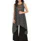Ahalyaa Black Tunic With Attached Shrug | Swadesiicart