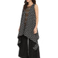 Ahalyaa Black Tunic With Attached Shrug | Swadesiicart