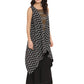 Ahalyaa Black Tunic With Attached Shrug | Swadesiicart