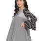 Ahalyaa Printed Flared Black Tunic | Swadesiicart