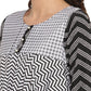 Ahalyaa Printed Flared Black Tunic | Swadesiicart