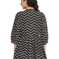 Ahalyaa Stripes Printed Black Tunic | Swadesiicart