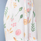 Ahalyaa Women White Floral Printed Pleated Kurta with Sharara & With Dupatta | Swadesiicart