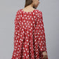 Ahalyaa Maroon Printed Tunic | Swadesiicart