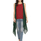 Ahalyaa Maroon Tunic With Attached Shrug | Swadesiicart