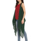 Ahalyaa Maroon Tunic With Attached Shrug | Swadesiicart